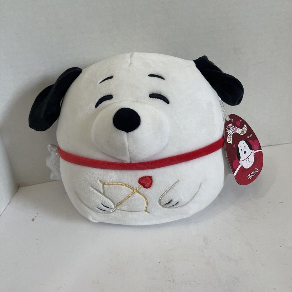 2024 Squishmallows Valentines Snoopy Cupid Heart 8" Peanuts